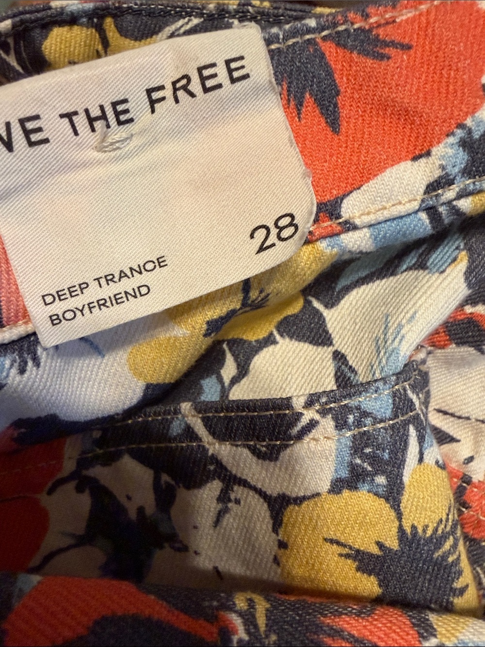 ❤️RARE Free People We The Free Deep Trance Boyfriend Barrel Jeans 28 Low Slung - Picture 3 of 4